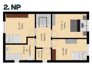 Prodej rodinného domu, Bdeněves, 95 m2