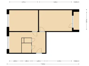 Pronájem bytu 2+1, Trutnov - Horní Staré Město, Pomněnková, 55 m2