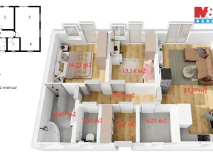 Prodej rodinného domu, Bavoryně, 74 m2