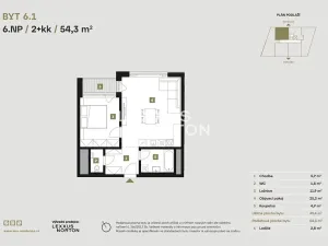 Prodej bytu 2+kk, Praha - Libeň, Zenklova, 54 m2