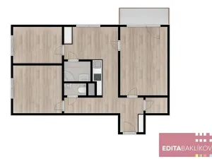 Prodej bytu 3+1, Přerov, Velká Dlážka, 63 m2