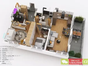 Prodej bytu 3+kk, Praha - Horní Počernice, Studnická, 73 m2