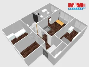 Prodej bytu 4+1, Litvínov - Janov, Hamerská, 79 m2
