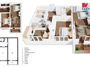 Prodej bytu 2+1, Ostrava - Poruba, Hlavní třída, 64 m2
