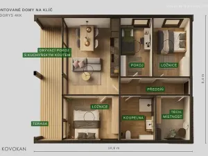 Prodej domu na klíč, Hrušová, 90 m2