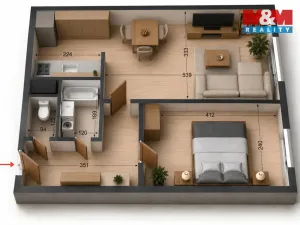 Prodej bytu 2+kk, Kolín, Želivského, 42 m2
