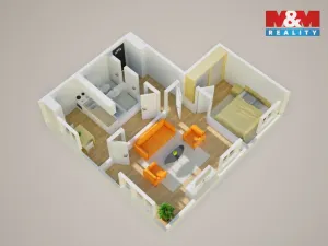 Prodej bytu 2+1, Teplice - Řetenice, Buzulucká, 47 m2