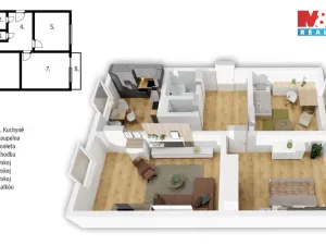 Prodej bytu 3+1, Trutnov - Horní Staré Město, Za Komínem, 71 m2