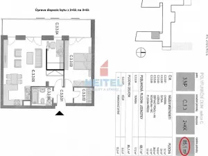 Prodej bytu 2+kk, Slavkov u Brna, Slovanská, 68 m2