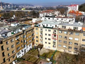 Prodej bytu 2+kk, Praha - Podolí, Dvorecké náměstí, 55 m2
