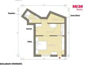 Pronájem bytu 1+1, Stříbro, Lesní cesta, 36 m2