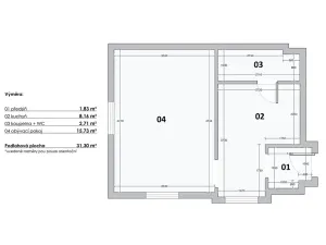 Prodej bytu 1+1, Praha - Košíře, Holečkova, 31 m2