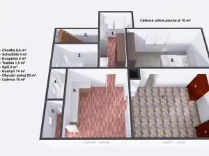 Prodej rodinného domu, Libáň, Tyršova, 70 m2