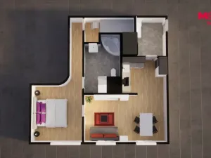 Prodej bytu 2+kk, Liberec - Liberec VI-Rochlice, Nádvorní, 54 m2