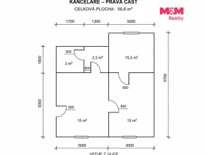 Pronájem kanceláře, Praha - Prosek, Prosecká, 50 m2