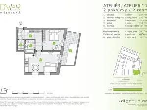 Prodej bytu 2+kk, Brandýs nad Labem-Stará Boleslav - Stará Boleslav, Mělnická, 58 m2