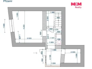 Prodej rodinného domu, Jeviněves, 45 m2