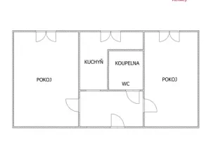 Pronájem bytu 2+1, Holoubkov, 53 m2