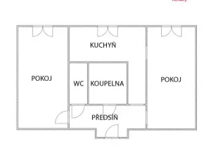 Pronájem bytu 2+1, Skuteč, Sládkova, 55 m2