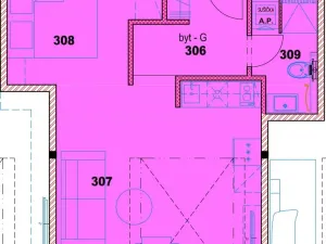 Pronájem bytu 1+kk, Slaný, Wilsonova, 38 m2