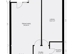 Pronájem bytu 2+kk, Praha - Stodůlky, Petržílkova, 65 m2