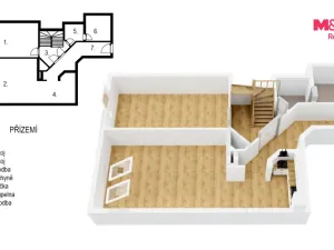 Prodej bytu 3+kk, Praha - Vinohrady, Na Kozačce, 115 m2