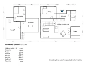 Pronájem bytu 3+kk, Kovalovice, 67 m2