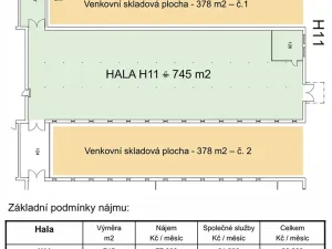 Pronájem skladu, Praha - Horní Počernice, Ve žlíbku, 745 m2