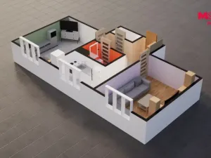 Prodej bytu 2+1, Klášterec nad Ohří - Miřetice u Klášterce nad Ohří, Lesní, 50 m2