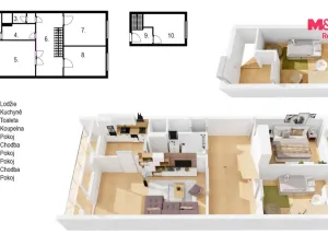 Prodej bytu 4+1, Praha - Krč, Hurbanova, 80 m2