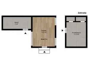 Prodej chaty, Načeradec - Pravětice, 75 m2