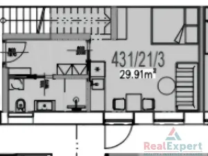 Pronájem bytu 1+kk, Praha - Vinohrady, Máchova, 30 m2