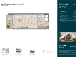 Prodej bytu 1+kk, Praha - Dolní Chabry, Dvořákova, 32 m2
