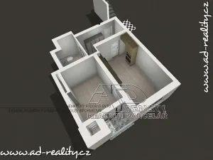 Pronájem bytu 2+kk, Praha - Vršovice, Oblouková, 41 m2