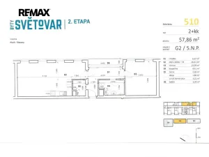 Pronájem bytu 2+kk, Plzeň, Sladová, 63 m2