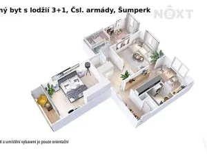 Prodej bytu 3+1, Šumperk, Čsl. armády, 70 m2