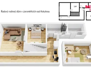 Prodej rodinného domu, Jaroměřice nad Rokytnou, Vrchlického, 75 m2