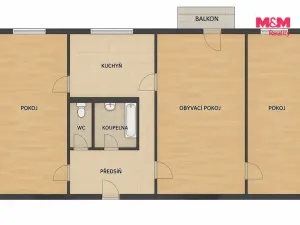 Prodej bytu 3+1, Karviná - Ráj, Borovského, 62 m2