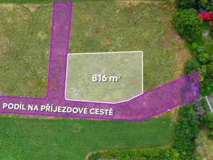 Prodej pozemku pro bydlení, Všetaty, 816 m2
