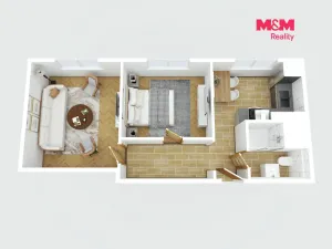 Prodej bytu 2+1, Adamov, Sadová, 44 m2