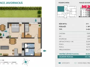 Pronájem bytu 3+kk, Rychnov nad Kněžnou, Javornická, 65 m2