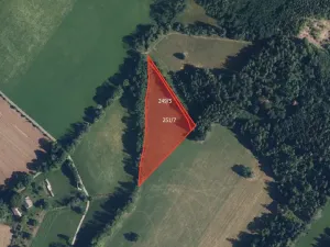 Prodej pole, Janoušov, 8812 m2