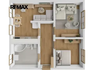 Prodej bytu 3+kk, Vikantice, 57 m2