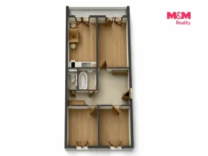 Prodej bytu 3+1, Praha - Prosek, Lovosická, 66 m2