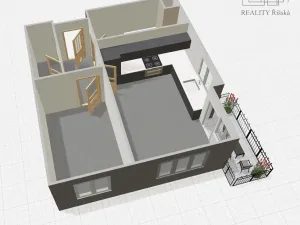 Pronájem bytu 2+kk, Praha - Hlubočepy, Vítové, 57 m2