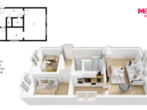 Prodej bytu 3+1, Rakovník - Rakovník II, Klicperova, 68 m2