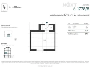 Prodej bytu 1+kk, Praha - Záběhlice, U zákrutu, 28 m2