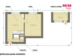 Pronájem bytu 1+1, Rokycany - Nové Město, Pod Ohradou, 39 m2