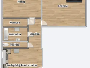 Prodej bytu 2+1, Praha - Vinohrady, Uruguayská, 62 m2