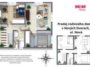 Prodej rodinného domu, Nové Dvory, Nová, 169 m2